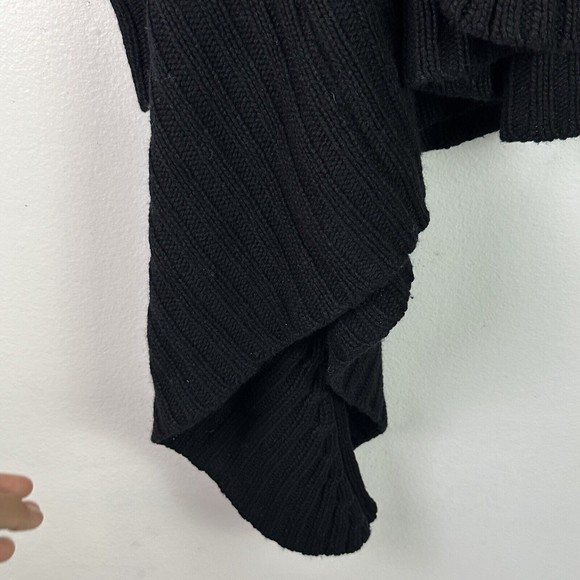 Mason Cashmere Wool Silk Open Front Knit Shawl Waterfall Cardigan Sz P - Picture 5 of 10